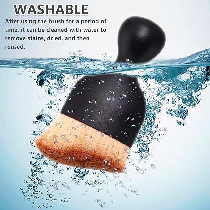 2 Pack Car Interior Detailing Soft Brush, Curved Design Dirt Dust Clean Brushes, Dust Collectors, Car Cleaning Brush with Cover