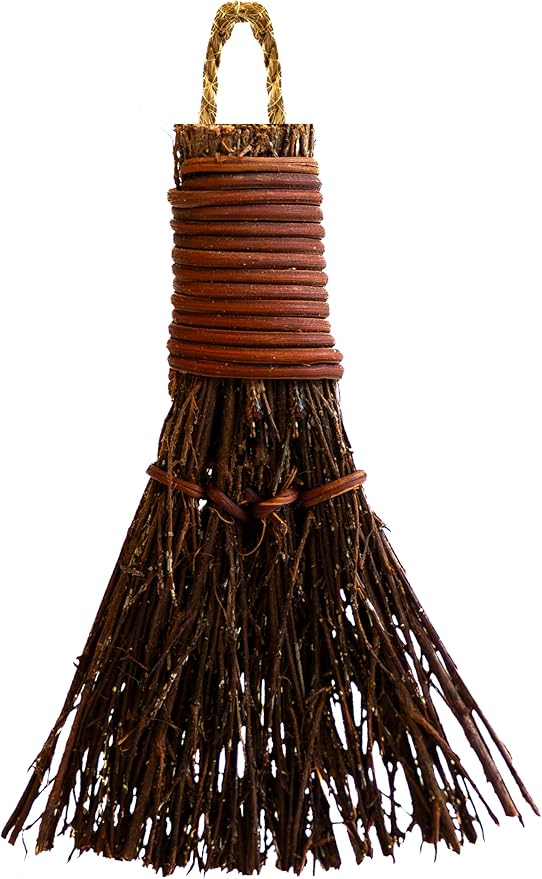 Cinnamon Broom - Cinnamon Scented 3in (1 Pack) Mini Broomsticks - Decorative Witch Broom for Door Protection & Halloween Décor