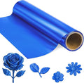 1 Roll Aluminum Metal Crafts DIY Foil 12 Inch x 20 ft 0.1 mm Thick for Art Project Aluminum Flashing Roll Wide Sheet Multipurpose Metal Sheets for DIY and Crafting Projects (Blue)