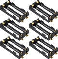 6pcs 18650 Battery Holder 2 Slot 3.7V 18650 Battery Clip Holder Box Storage Case with Soldering Pin Copper Contacts for 18650 DIY Charging Power Supply, Electronics Accessories