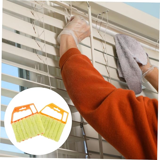2Pcs Window Blinds Cleaning Brush Durable Handheld Cleaner for Deep Gaps Removable Brush Head for Easy Maintenance for Window Shutters and Blinds Cleaning