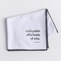 Microfiber Polishing Cloth for Wine Glasses & Stemware | Bar Towel | Wine Gifts