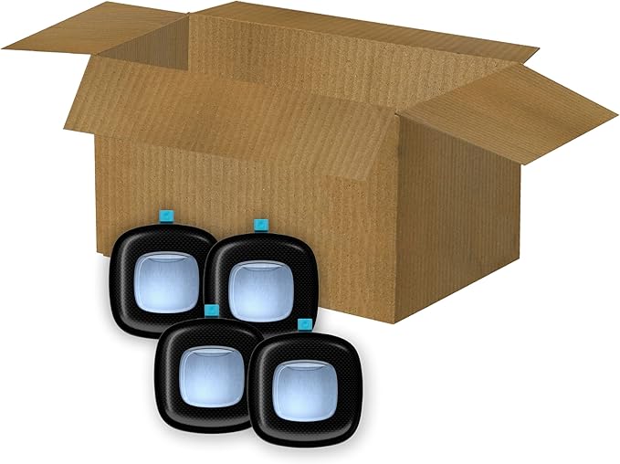 Febreze Car Air Freshener Vent Clip Laundry Fresh Scent, .07 oz. Car Vent Clip, Pack of 4