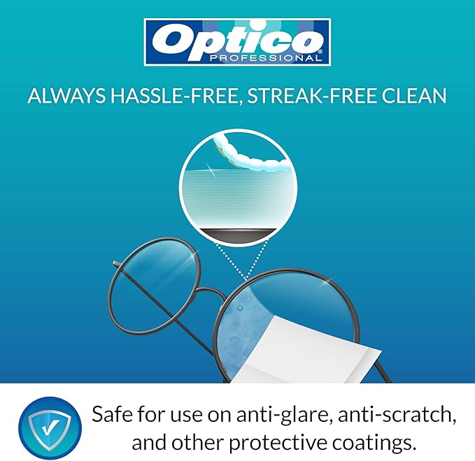 Pre-Moistened Cleaning Wipes - Premium Quality Cleaner for Eyeglasses, Screens, and Camera Lenses - No Spray Bottle or Microfiber Cloth Needed (99 Pack)