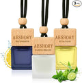 Aeshory Car Air Freshener Hanging - 3-Pack,Bluemarine Collection Car fresheners long lasting, Car Air Freshener for Women and Men, Premium Car Aromatherapy Essential Oil Diffuser Gift Set