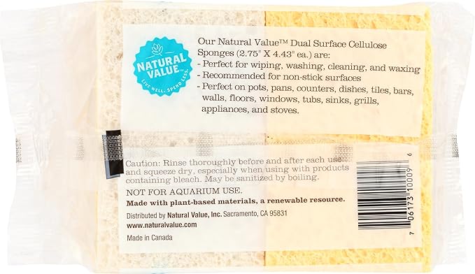 Natural Value Sponges, 4 Ct