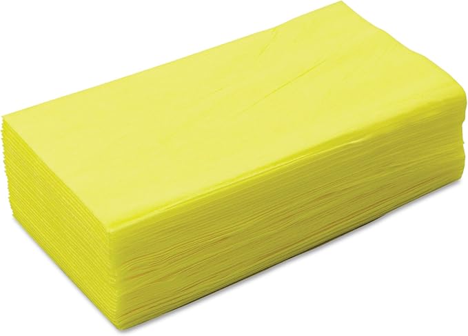 24" x 24" Nonwoven Treated Yellow Dust Cloths (Pack of 50)
