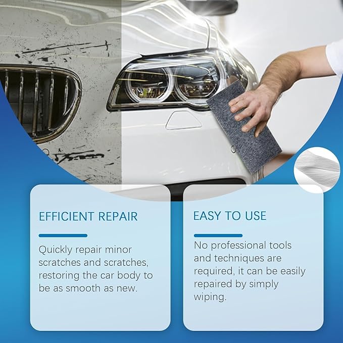 Fixapro Scratch Remover, The Magic Car Cleaning Cloth for Any Car Scratches, Quickly & Easily Removes Scratches, Works on All Vehicles and Any Color (10 PCS)