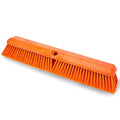 SPARTA 41890EC24 Omni Sweep Plastic Push Broom Head, Heavy Duty, Industrial Broom With Color Code System For Outdoor, Indoor, Garage, Concrete, Patio, Kitchen, Bathroom, 18 Inches, Orange