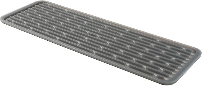 OXO 1372100 Good Grips Silicone Stemware Drying Mat, Gray
