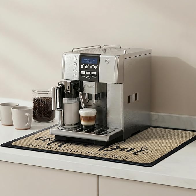 Dish Drying Mats for Kitchen Counter, Waterproof Coffee Mat for Countertop, Under Sink Mats, Coffee Bar Mat Accessories
