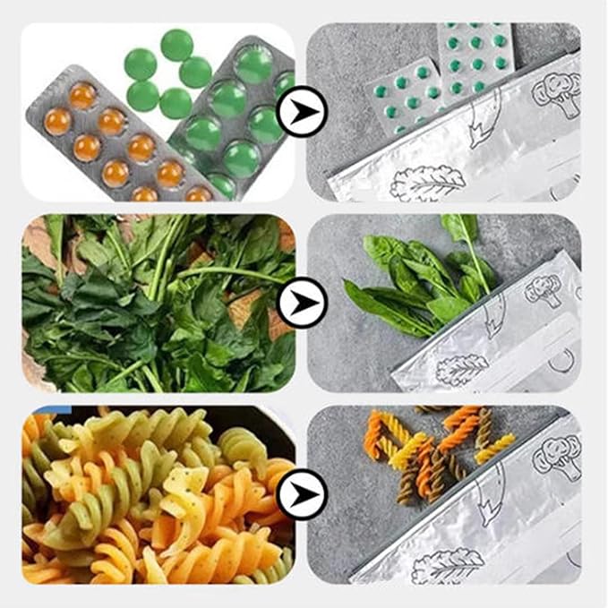 Reusable Aluminum Foil Sealable Storage Bags, 2025 New Resealable Vacuum Zipper Pouches for Food, Stand Up Foil Sealable Bags with Label and Zip Lock for Vegetable Fruit Meat (30PCS, Small)