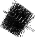 6 Inch Poly Round Chimney Cleaning Brush, 1/4 NPT Fitting, Masonry Flue Compatible