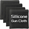 Silicone Gun Cleaning Cloth, 12"x12" Microfiber Lint Free Silicone Gun Cleaning Rags, Reusable Microsuede Cleaning/Polishing Wipes Towels for Firearms, Reels, Knives and Scopes