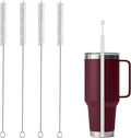 ClDYAUST Straw Cleaner Brush for Stanley Cup, Straw Cleaning Brush by 304 Stainless Steel and Nylon Bristles, Straw Brush for Baby Bottles, Glass/Silicone Straws or Hummingbird Feeders.