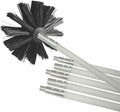Deflecto DVBRUSH12K/6 Dryer Duct Cleaning Kit, Lint Remover, Extends up to 12 Feet, Synthetic Brush Head, Use with or without a Power Drill