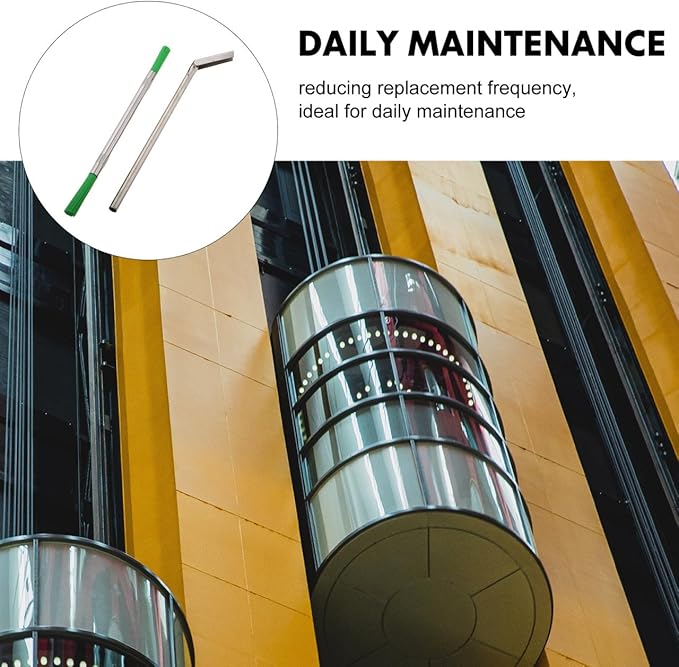 PRETYZOOM 9-Inch Elevator Maintenance Tool Set - Efficient Track Cleaner Scraper Deep Cleaning Gaps and Trash Removal for Home Window Still, Groove, Crevice Business Use