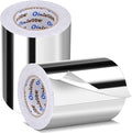 2 Pack Aluminum Foil Tape Bulk - 6 Inch x 55 Yards - 2.7mil Heavy Duty Metal Duct Tape, Aluminum HVAC Tape for Sealing & Patching, Air Ducts, Insulation Metal Repair, Professional Grade