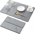 Stone Drying Mat for Kitchen Counter, Foldable Diatomaceous Earth Dish Drying Mat, Quick-Dry ,Heat-Resistant, Non-Slip Counter Protector for Family Kitchens (Light Gary, 24"L x 16"W)