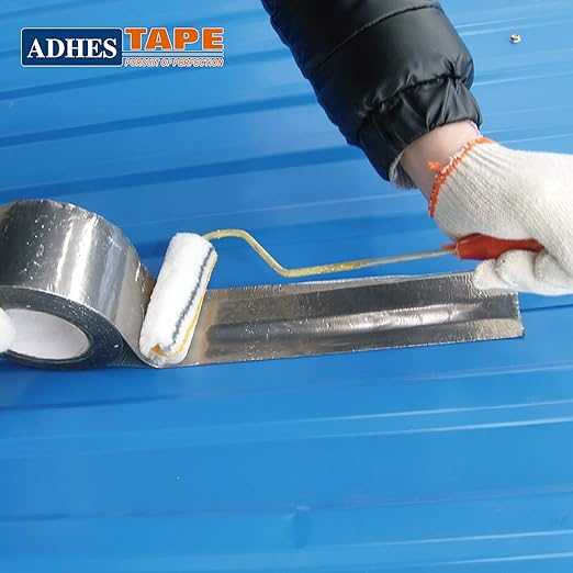 ADHES TAPE Aluminum Foil Tape, Heat Resistant, Waterproof, 0.78 inch x164 Feet, for HVAC, Repair, Sealing, Insulation