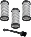 Washable HEPA Filter Replacement for JIGOO T600 Mattress Vacuum Cleaner, 99.97% High-Efficiency Filtration, Reusable Design with Cleaning Brush, 4-Pack