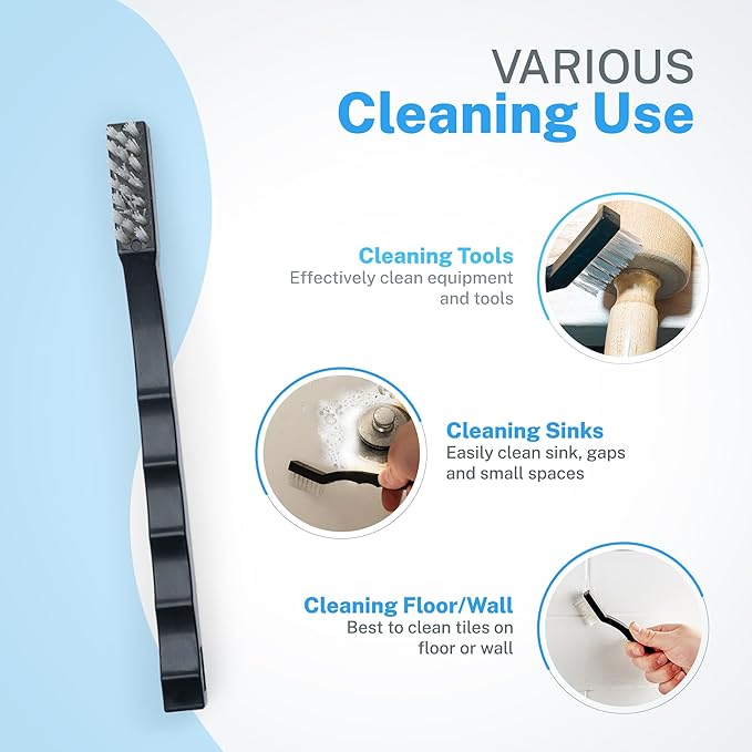 7.25" Toothbrush Style Detail/Scratch Nylon Brush [85-646]