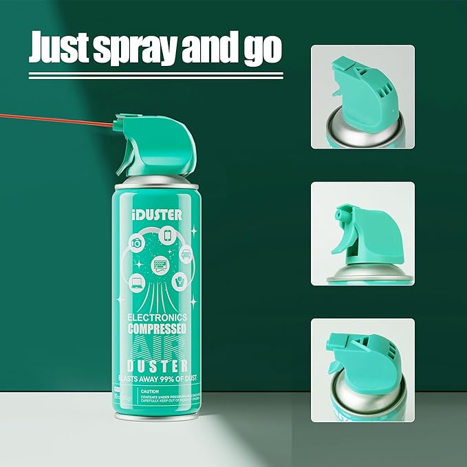 Keyboard Cleaner Air Spray for Computers - 10oz Canned Air for Computers, Dust Spray for Cleaning, 1Pack