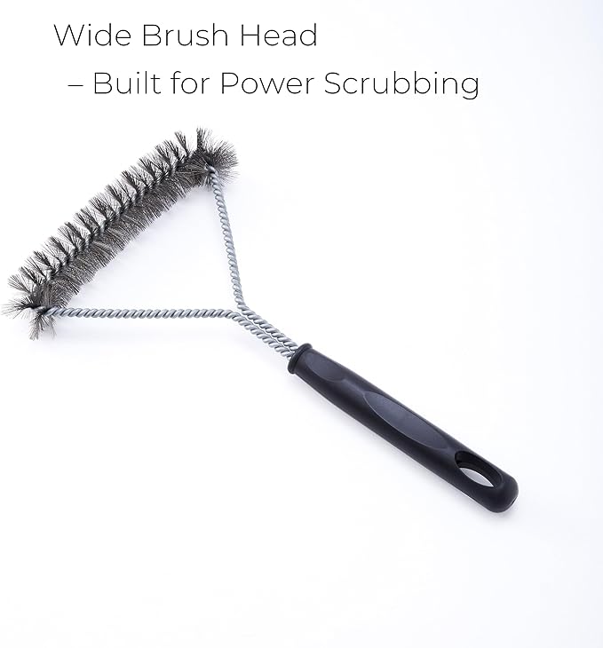 2 Pack Air Fryer Cleaning Brush | Small Grill Brush for Deep Cleaning | Air Fryer Cleaning Kit with Durable Stainless Steel Bristles for Kitchen, BBQ, and Cooking Surfaces