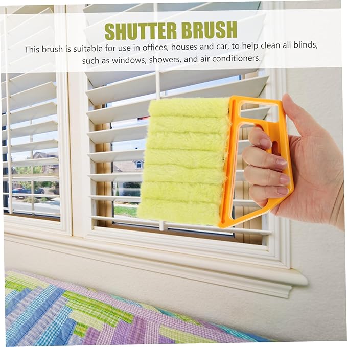 2Pcs Window Blinds Cleaning Brush Durable Handheld Cleaner for Deep Gaps Removable Brush Head for Easy Maintenance for Window Shutters and Blinds Cleaning