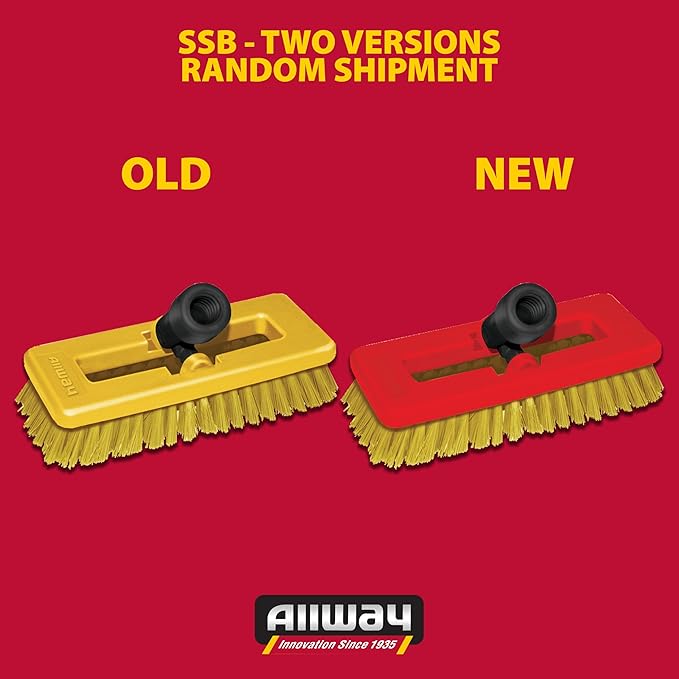 ALLWAY SSB Swivel Scrub Brush, 8"