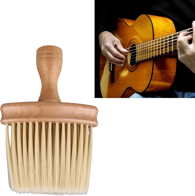 Keyboard Cleaning Brush, Wooden Piano Cleaner Brush, Instrument Dusting Brush Anti-Static Double Sided Ultra Soft Brush, Universal Guitar Laptop Synthesizers Keyboard Brush