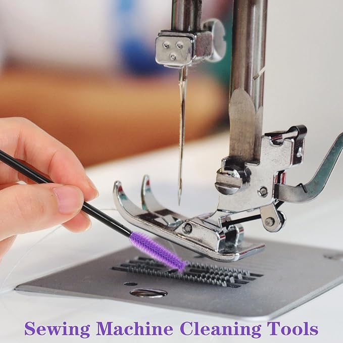 40 PCS Sewing Machine Cleaning Brushes for Quilting Supplies Reusable Silicone Dense Bristles Clean Brush Nook and Cranny Tiny Cleaning Brushes for Small Crevices Machine Gaps Computer Keyboards