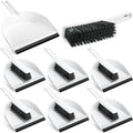 Zubebe 6 Pcs Mini Dustpan and Brush Set, Small Broom and Dustpan Set Small Cleaning Brush Portable Hand Broom Set for Home Office Kitchen Table Desktop Floor Cleaning Supplies