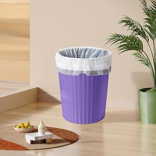 Trash Can - Small Waste basketbin - 2 Gallon- for Office,Home,Bathroom,Kitchen - Purple
