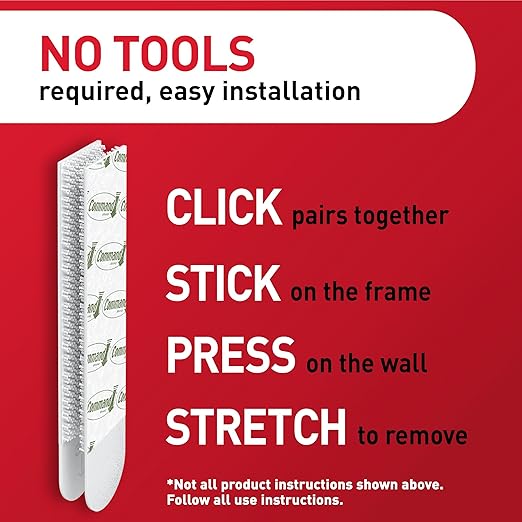 Command 15 lb Large Picture Hanging Strips 14 Pairs (28 Strips), Damage-Free Hanging Picture Hangers, No Tools Wall Hanger for Home Decor, White Adhesive