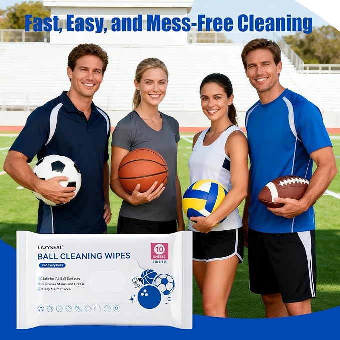 50 Count Bowling Ball Cleaning Wipes Removes Grime, dust, Oil from Ball Surfaces Includes Portable, resealable Pouch Suitable for All Ball Types Cleans, maintains extends Ball lifespan