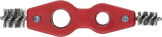 General Tools Plumbers 4 in 1 Pipe Cleaning Tool #114, Tube & Fitting Brush, Plumbing and Pipe Deburring Brush