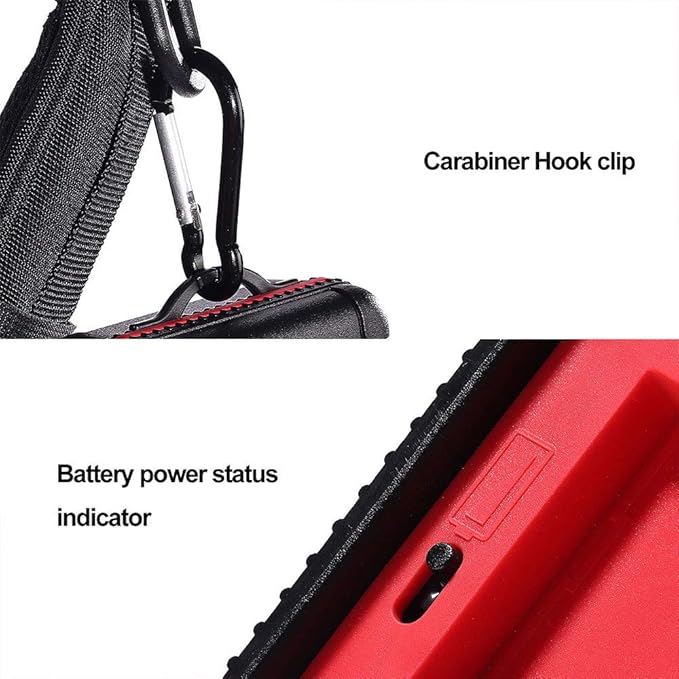 LENSGO Camera Battery Memory Card Case, Memory Card Hard Protector Case Water-Resistant Anti-Shock Storage Box for 3 Camera Batteries 3 XQD or 3 CF Cards 6 SD Cards (Red)