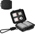 JJC Portable Camera Battery Memory Card Storage Case for 4 SD Card,3 CFexpress Type-A Cards,2 Camera Batteries, Compact Cameras Battery Holder Box for Sony NP-FZ100 NP-FW50