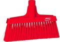 Vikan 31044 Broom,Lobby,Soft/Stiff,10.25",PP/PET,Red