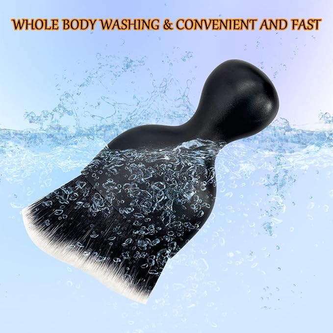Car Interior Detailing Brush, Ultra Soft Non-Scratch Dust Brush, Car Interior Cleaning Tool for Cleaning Panels, Air Vent, Leather (Black & White)