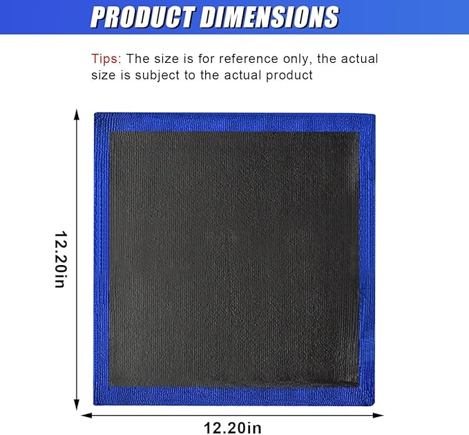 2PCS Clay Bar Towel for Auto Detailing, 12" x 12" Fine Grade Microfiber Car Chamois Towel, No-Scratch DIY Detail Clay Bar Alternative Cloth Mud Strip Cleaner Tool for Cars Detailing (2PCS)
