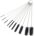 Honbay 10PCS 7.87Inch Nylon Tube Brush Set Cleaning Brush Set for Test Tube,Water Bottles, Drinking Straws, Eye Glasses, Keyboards, Jewelry Cleaning,etc