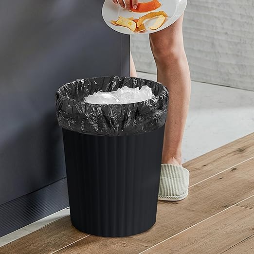 Trash Can - Small Waste basketbin - 2 Gallon- for Office,Home,Bathroom,Kitchen - Black