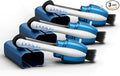CarbonKlean Peeps Glasses Cleaner - for Eyeglasses, Reading Glasses, and More - Lens Cleaner with Carbon Microfiber Tech - Soft Touch Blue - 3 Count