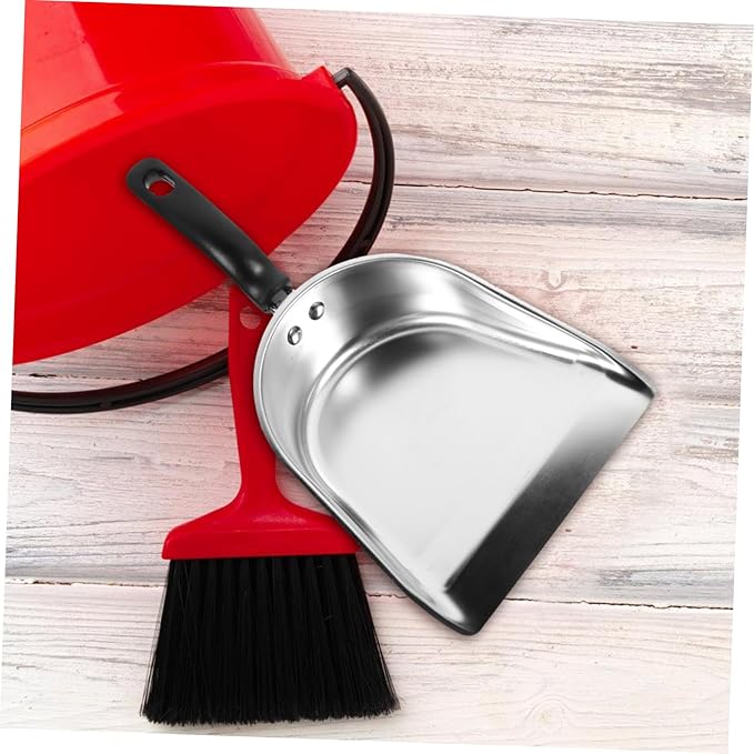 Stainless Steel Dustpan Metal Dust Pan Dustpan with Handle Metal Handheld Dustpan Metal Dustpan Small Dustpan Metal Handheld Dust Pan Small Dust Pan with Handle Thicken Small Metal