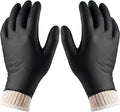 BBQ Gloves 4 Cotton Glove Liners and 100 Disposable Gloves Washable Cotton Liners Powder Latex Free Nitrile Gloves