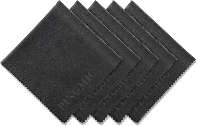PINGMIC 12"x12" Gun Cleaning Cloth, Microsuede Cloth - Professiona - Polishing - Reusable Gun Cleaning Supplies