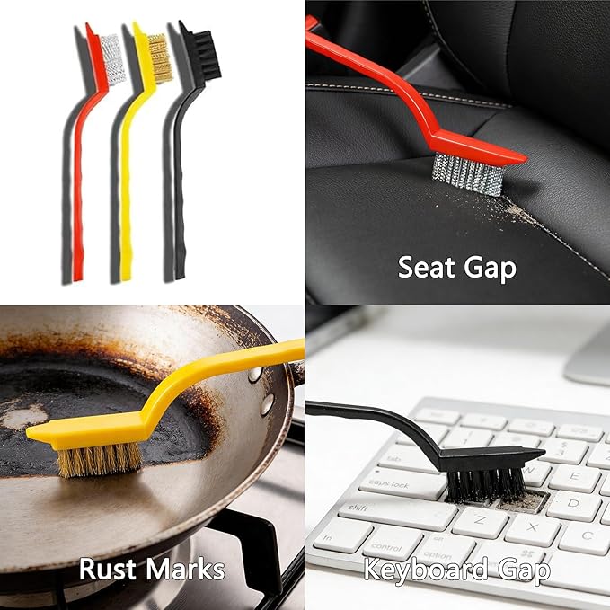 Crevice Cleaning Brush,Multifunctional Cleaning Brush Tool, Bathroom Gap Brush, Small Cleaning Brush, Grout Brush, Kitchen Brush,