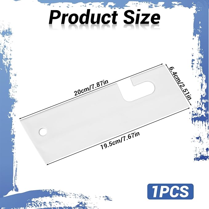 White Silicone Squeegee with Hanging Hook Mini Soft Window Squeegee Shower Small Scraper Squeegee Water Blade Glass Cleaning Squeegee for Shower Doors Mirror Kitchen Countertops Sink Car Windshield